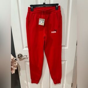 Puma Red Jogger Pants